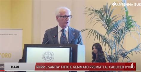 Pnrr e sanità Fitto e Gemmato premiati al Caduceo dOro