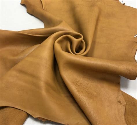 Lambskin Genuine Leather Hide Light Tan Buttery Soft Craft Diy Sq