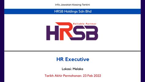 Info Jawatan Kosong Terkini Hrsb Holdings Sdn Bhd Jawatan Kosong