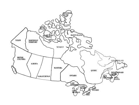 Blank Map Of Canada For Kids - Printable Map Of Canada For Kids ...