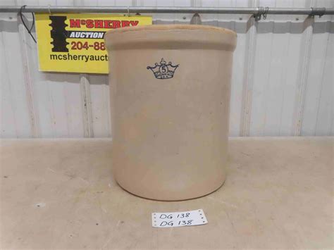 Crown 5 Gal Crock Mcsherry Auction Service Ltd