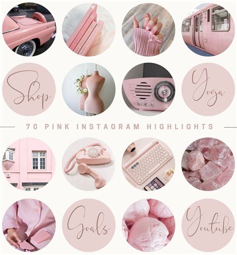 Pink Instagram Story Highlight Covers Instagram Story Etsy