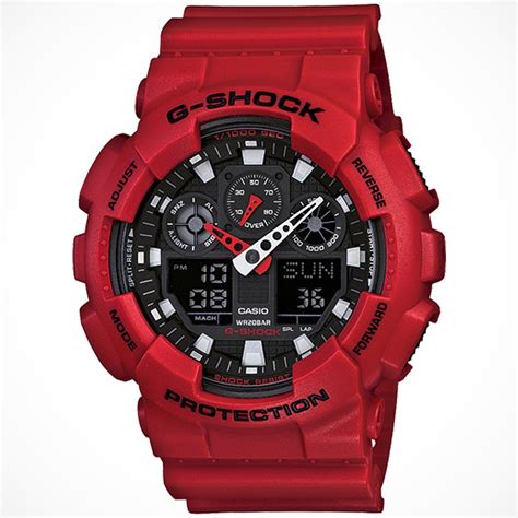 Analog Digital Red Resin Strap Watch By G Shock Casio G Shock Watches G Shock Watches Mens G