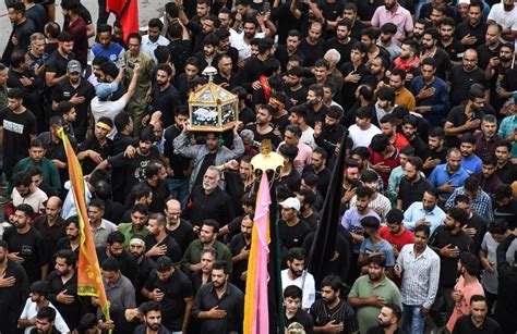 8th Muharram Procession Taken Out On The Traditional Route In Kashmir