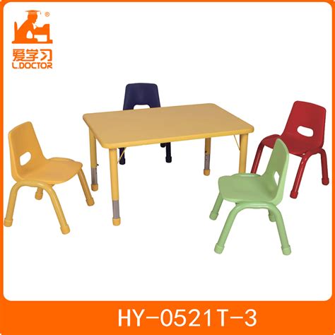 Preschool Furniture Plastic Table Study Chair School Desks And Chairs