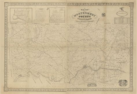 1849 Map of Montgomery County PA From Original Surveys - Etsy