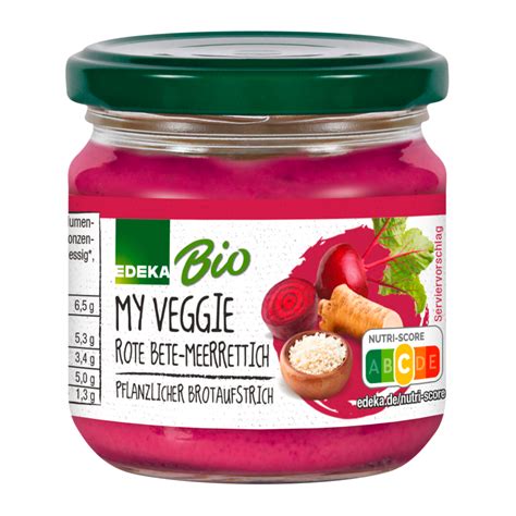 Edeka Bio My Veggie Streichcreme Rote Beete Meerrettich G