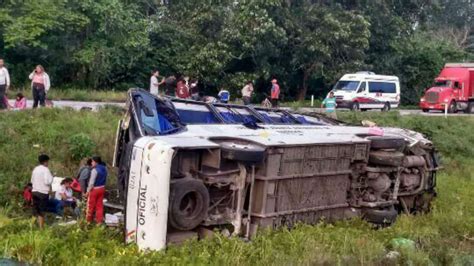 Volcadura De Autob S Deja Lesionados En Tabasco Proceso