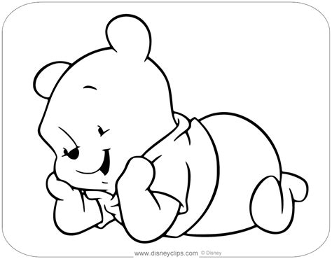 Baby Pooh Coloring Pages | Disneyclips.com