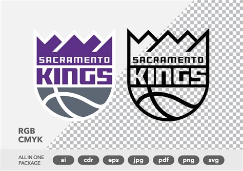 Sacramento Kings Logo Ai Cdr Eps Pdf Png  Svg Etsy