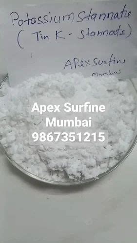 White Potassium Stannate Powder Packaging Type Jar At Rs 1936kg In