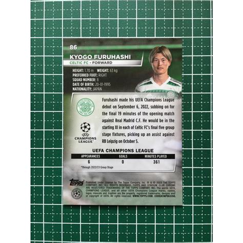 Topps Stadium Club Chrome Uefa Kyogo Furuhashi Celtic