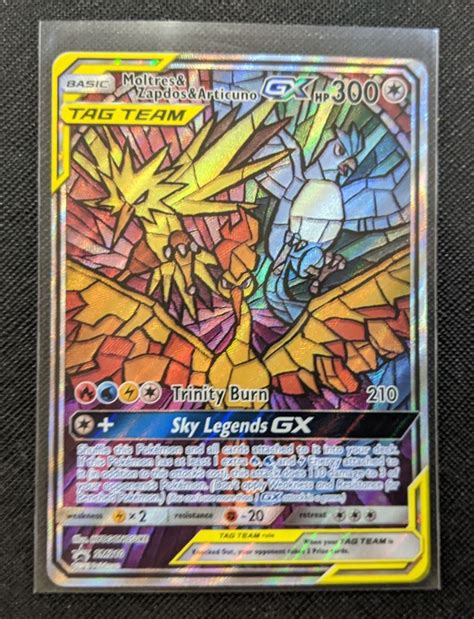 Pokemon Tcg Hidden Fates Moltres Zapdos Articuno Gx Promo Hobbies