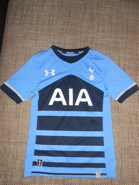 Tottenham Hotspur Away Football Shirt 2015 2016 Sponsored By Aia