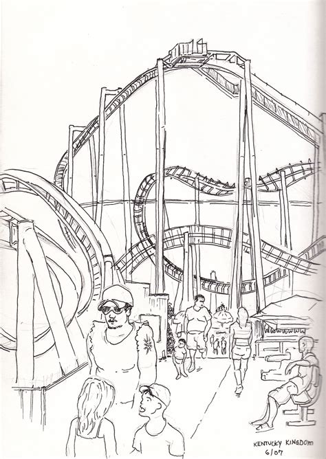 Amusement Park Sketch at PaintingValley.com | Explore collection of Amusement Park Sketch