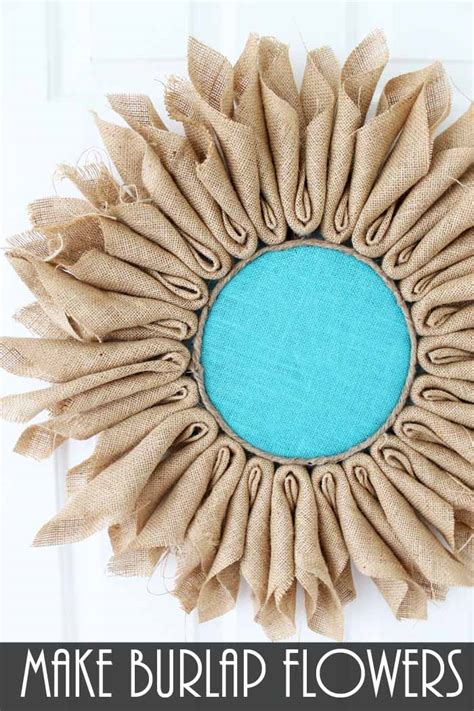 How To Make Diy Burlap Flowers The Country Chic Cottage