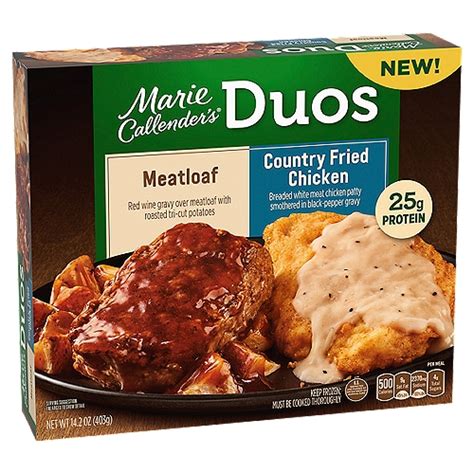 Marie Callender S Duos Meatloaf And Country Fried Chicken Frozen Meal 14 2 Oz