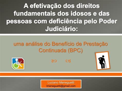 A Efetivação dos Direitos Fundamentais dos Idosos e das Pessoas