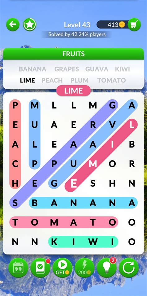 Word Search Explorer Level Fruits Answers Qunb