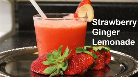 Strawberry Ginger Lemonade Refreshing Homemade Strawberry Ginger