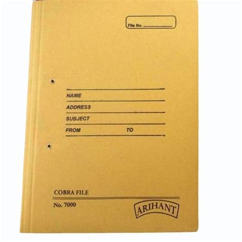 Arihant Cobra File Folder At Rs Piece Cobra File In Kolkata Id