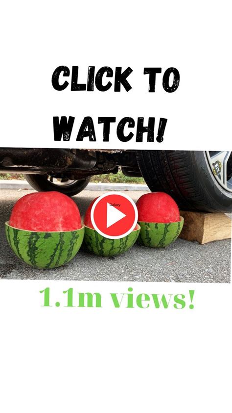 Top Amazing Watermelon Experiment Car Vs Crushing Crunchy Soft