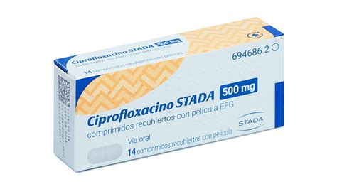 Ciprofloxacino Stada Efg 500 Mg 500 Comprimidos Recubiertos Farmacéuticos