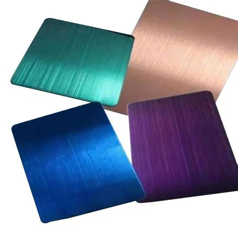 Color Coated Hairline Stainless Steel Sheet 0 5mm 1mm 2mm China