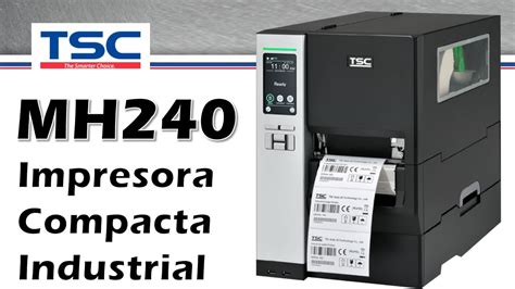 Tsc Mh240p Impresora Industrial Compacta De Etiquetas Con Rebobinador