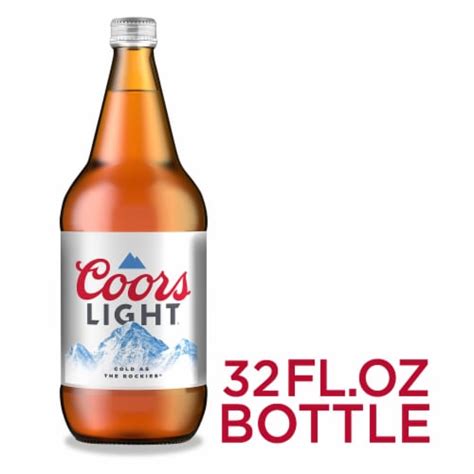 Coors Light American Light Lager Beer, 32 fl oz - King Soopers