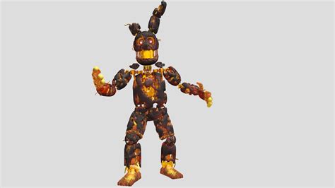 Flaming Springtrap Download Free 3d Model By Orangesauceu 6781b0d