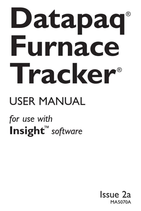 FLUKE DATAPAQ FURNACE TRACKER USER MANUAL Pdf Download | ManualsLib