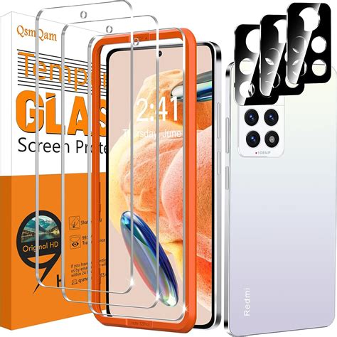 Qsmqam St Ck Panzer Schutz Glas F R Xiaomi Redmi Note Pro G