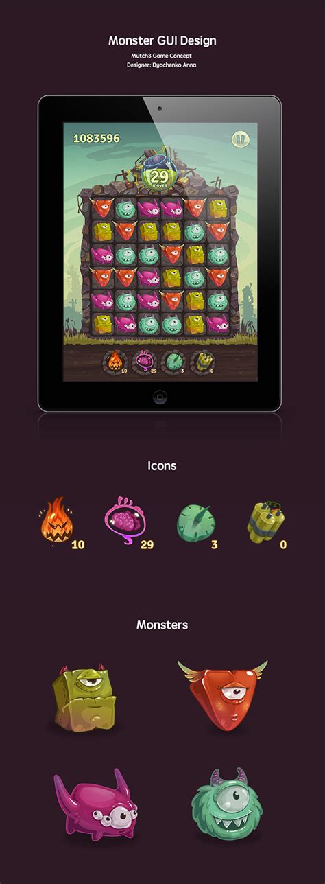 Match3 Game Concept On Behance