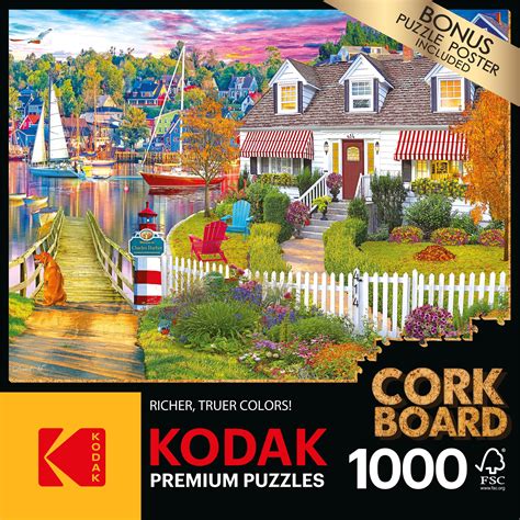 Roseart Kodak Premium Piece Charles Harbor Cork Adult Jigsaw