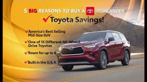 2022 Toyota Highlander Tv Spot 5 Big Reasons Highlander T2 Ispottv