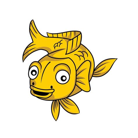 Yellow Pisces Illustration 14486295 Vector Art at Vecteezy