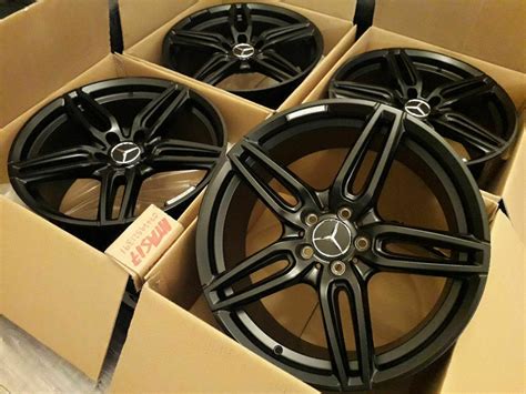 New Inch Alloy Wheels Alloys Black Mercedes C E S Class C Amg