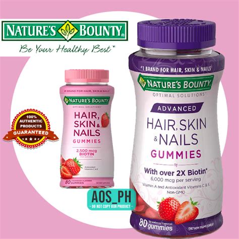 Gummies Nature S Bounty Biotin Hair Skin And Nails Gummies