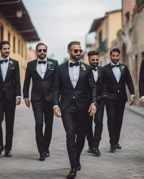 Black Groomsmen Suits Hockerty