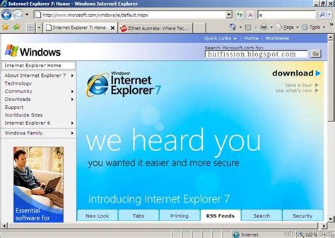 Internet Explorer Evolution From Version 1 To 9