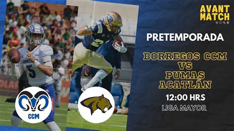 ONEFA BORREGOS CCM VS PUMAS ACATLÁN YouTube