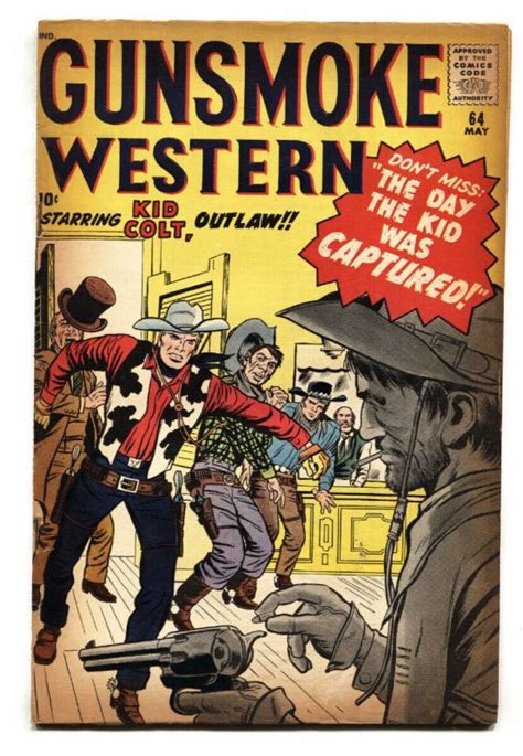 Gunsmoke Western 66 1961 Marvel Jack Kirby Kid Colt Stan Lee Don Heck