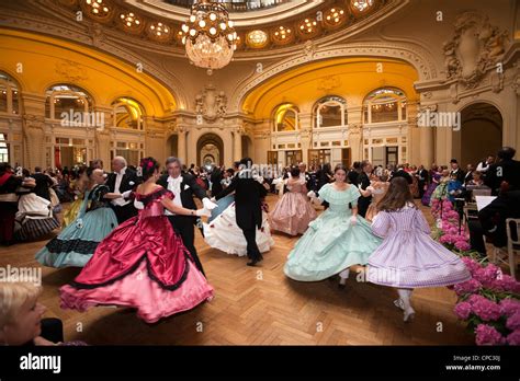 The great fancy dress ball (Second Empire period dress), on the occasion of the event: "Vichy ...