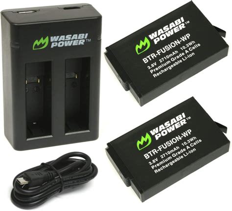 Wasabi Power Battery Pack And Dual Usb Charger For Gopro Fusion And