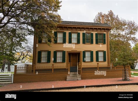 President Abraham Lincolns Home Stock Photo Alamy