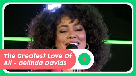 Belinda Davids Live Met Greatest Love Of All Radio 10 YouTube