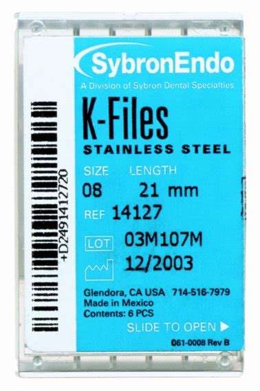 Kerr Endodontics K Files 30mm 30