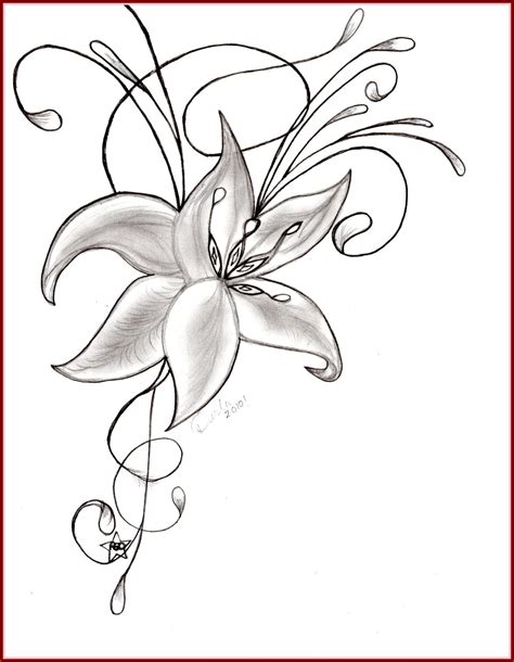 Enredaderas Con Flores En Dibujos Pretty Flower Drawing Easy Flower