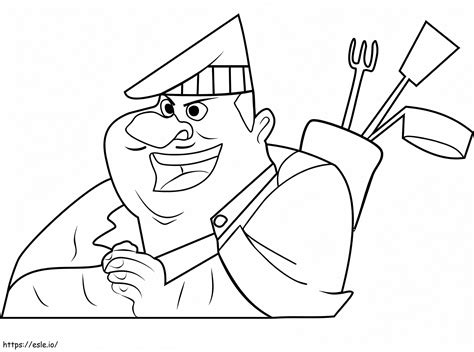 Gourmand Chef From Wild Kratts coloring page